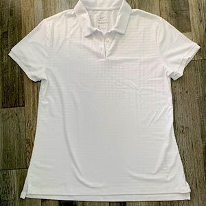 Womens Nike Dri-Fit polo. Standard fit Large. White. Like new